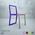 Contrasting Design Chair by Branca Lisboa 3D model small image 2