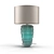 Turquoise Thread Lamp - H730xD457mm 3D model small image 1