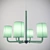 Elegant SYLCOM Chandelier: 2120/6 K OCE 3D model small image 2