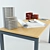 Architect's Workspace Bundle: Adjustable Desk, Drawing Tube, Trash Bin & Accessories 3D model small image 3