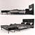 Barcelona Bench: Luxury Bed Couch 3D model small image 2