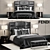 Luxury Fendi George Bed 3D model small image 1