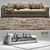 Maxalto B&B Italia Omnia Sofa 3D model small image 3