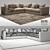 Maxalto B&B Italia Omnia Sofa 3D model small image 3