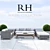 RH MALIBU Collection: Stylish & Comfortable Furniture 3D model small image 1