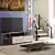 Sleek Glass TV Stand 3D model small image 2