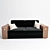 Sleek Art Deco Sofa: 3dsmax & OBJ 3D model small image 1