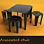 Elevate Chair & Table Combo 3D model small image 1