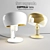 Elegant Coppola Adjustable Ceramic Table Lamp 3D model small image 2