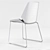 Poliform Fold: Stylish and Practical Chair 3D model small image 3