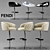 Luxury Fendi Casa Stools 3D model small image 1