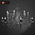 Italian Masca Damasco Argento Chandelier 3D model small image 1