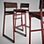 Sleek Catenary Barstools | Token NYC 3D model small image 1