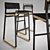 Sleek Catenary Barstools | Token NYC 3D model small image 2