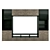 Sleek TV Stand by IKEA 3D model small image 1