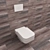 Luxury Hanging Toilet Set 3D model small image 2
