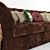 Elegant Vintage Sofa 3D model small image 2