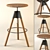 Adjustable Bar Stool for Stylish Comfort 3D model small image 1