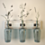 Handmade Shabby Chic Vases 3D model small image 2