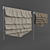 Elegant Roman Blinds with Versatile Textures 3D model small image 1