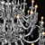 Osgona Lusso Art Crystal Chandelier 3D model small image 2