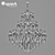 Osgona Lusso Art Crystal Chandelier 3D model small image 3