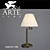 Elegant Bronze Table Lamp 3D model small image 1