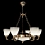Elegant Reccagni Angelo Chandelier 3D model small image 4