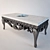 Elegant Carved Coffee Table 139x77x48 cm 3D model small image 1