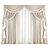 Elegant Classic Curtains 3D model small image 1