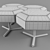 Defender Ottoman: Endless Configurations 3D model small image 3