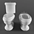 Migliore Bella Toilet & Bidet Set 3D model small image 1