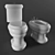 Migliore Bella Toilet & Bidet Set 3D model small image 2