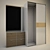 3-Piece Wardrobe Set with Mirror 3D model small image 3