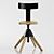 Adjustable Height Swivel Stool 3D model small image 2
