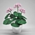 Potted Geranium: Add Charm to Your Space 3D model small image 1