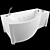 Luxury Bathtub: Vannesa by Radomir 3D model small image 1