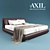 Axil Olimpo Bed 3D model small image 1