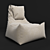 Convertible Bag Chair: Versatile, Compact Design 3D model small image 1