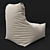 Convertible Bag Chair: Versatile, Compact Design 3D model small image 2