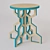 Modern Honeycomb Stool: Eye-catching Eco-friendly Design 3D model small image 2