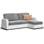 Minimalist Magicanto Sofa 3D model small image 1