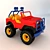 Plastic Toy Car 3D model small image 1