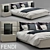 Luxury Fendi Casa Urano Bed 3D model small image 1