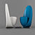 Modern Ellipse Chair 3D model small image 1