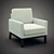 URBN Liva Lounge Chair: Sleek & Stylish Seating 3D model small image 1