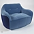 Arbel's Ovvo Armchair: Modern Elegance 3D model small image 1