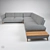 Arbel's Slim Sofa: Sleek Comfort for Modern Spaces 3D model small image 1