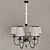 Luxurious Crystal Chandelier, 6-Light, 520mm Height 3D model small image 1