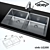 Double Sink + Ovale Mixer 3D model small image 1